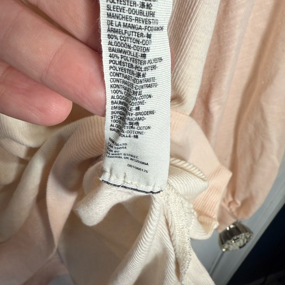 Free People Camiseta Feelin It Boho Patchwork Top in Alabaster Combo W1096 Sz S - Picture 10 of 13